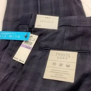 Perry Ellis Pants Perry Ellis Portfolio Dark Sapphire Subtle